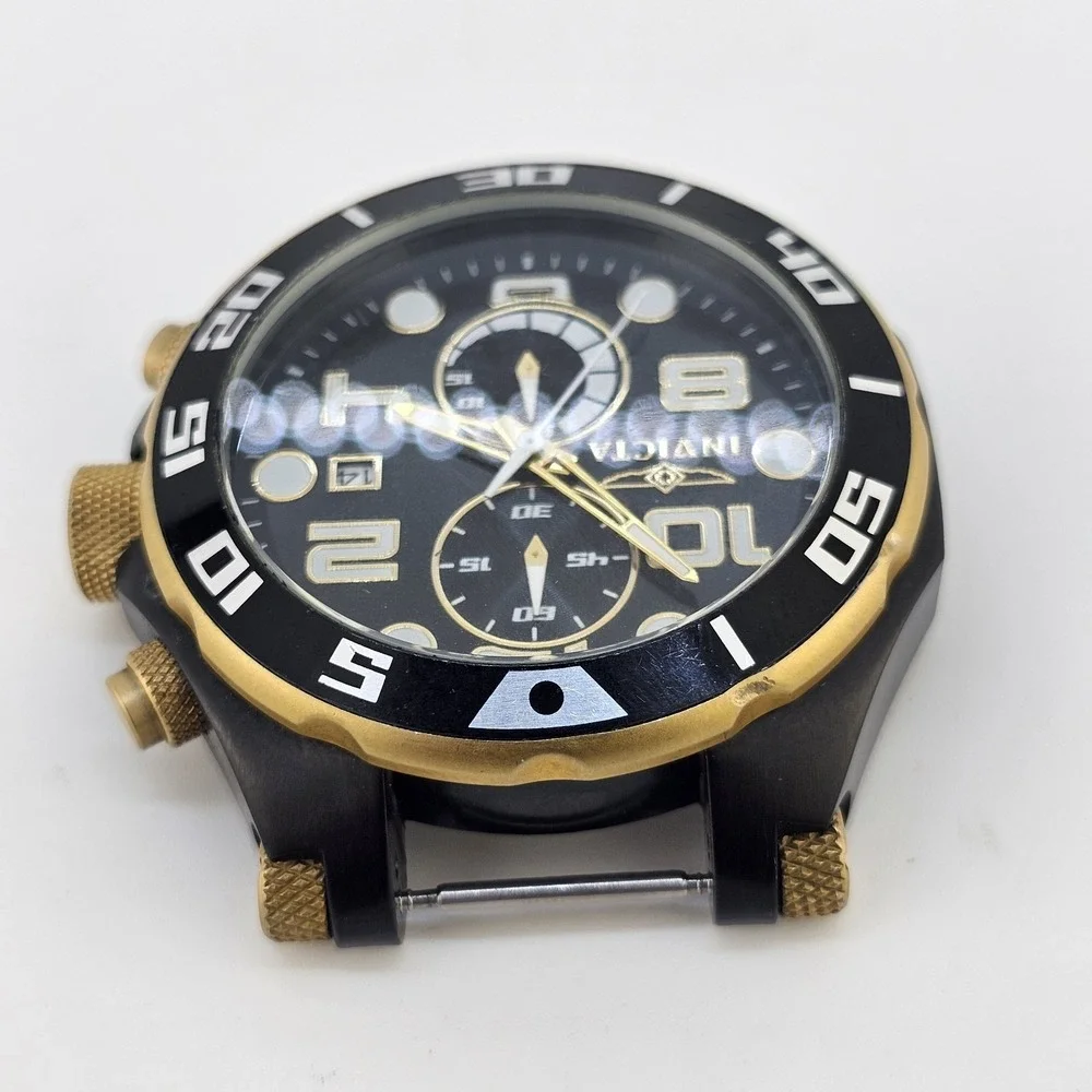 Invicta Pro Driver Men's Watch 50MM Black Dial Date Indicator New Battery